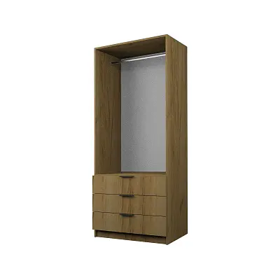 картинка Шкаф ЭКОН распашной 2-х дверный с 3-мя ящиками со штангой от магазина КУПИ КУПЕ